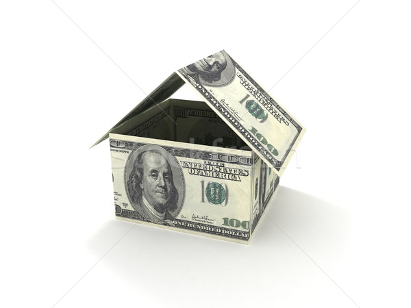 Hipoteca 3D casa fuera 100 Foto stock © cnapsys