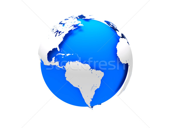 3D tierra planeta tierra mundo mapa Foto stock © cnapsys
