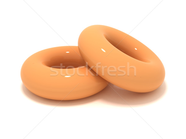 3D Pareja blanco postre Foto stock © cnapsys