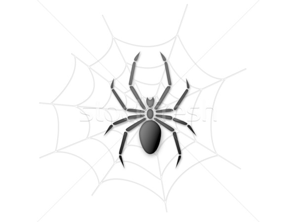 Tela de arana ilustración arte web miedo miedo Foto stock © cnapsys