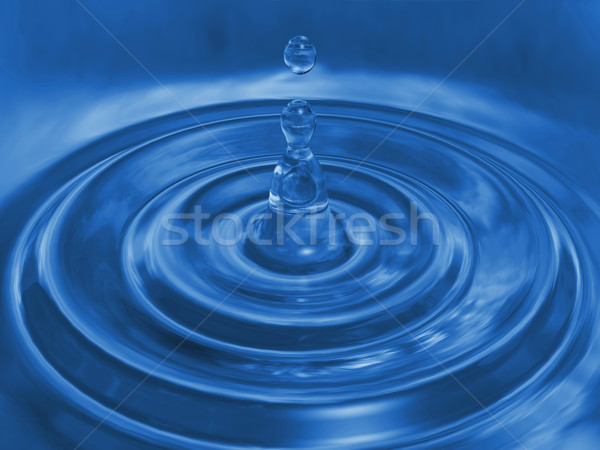 Víz cseppecske 3D renderelt kép vízcsepp Stock fotó © cnapsys