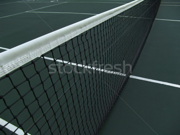 Stock fotó: Tenisz · net · közelkép · bíróság · kerítés · játék