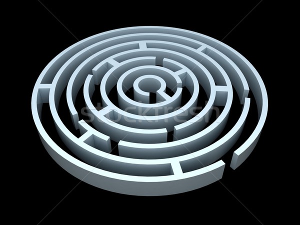 Round maze Stock photo © cnapsys