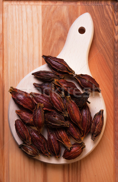 Fruit Amomum tsao-ko or Cao Guo Stock photo © Coffeechocolates