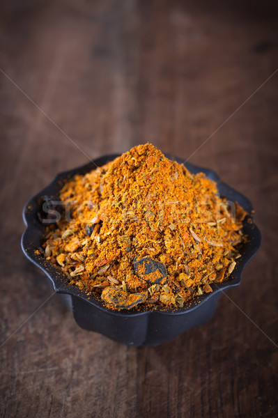 Traditional mix of herbs and spices for the Asian pilaf Stock photo © Coffeechocolates
