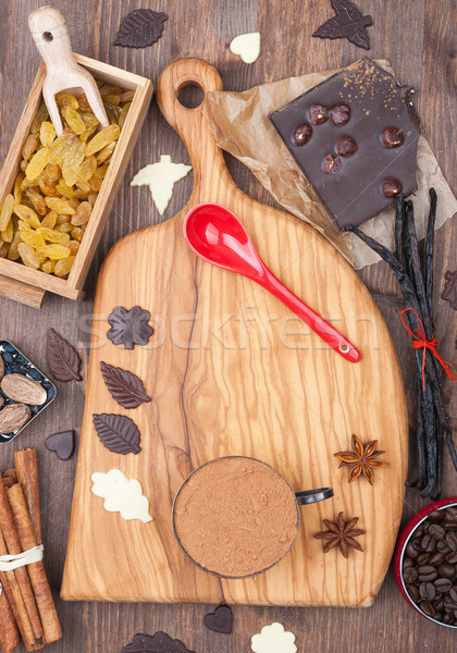 All for baking chocolate Stock photo © Coffeechocolates