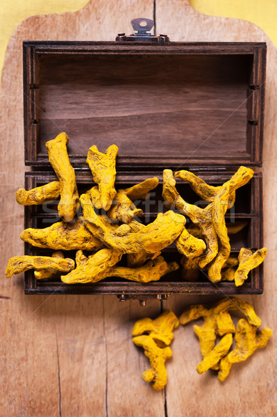 Rhizome of turmeric Stock photo © Coffeechocolates