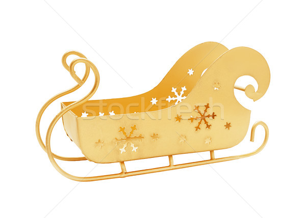 Santa's empty sleigh isolated Stock photo © Coffeechocolates
