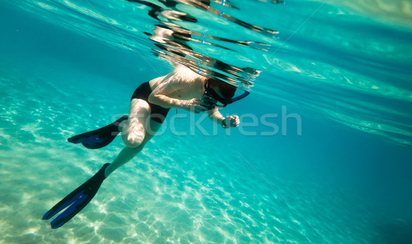 Stock photo: Snorkeler. Red sea