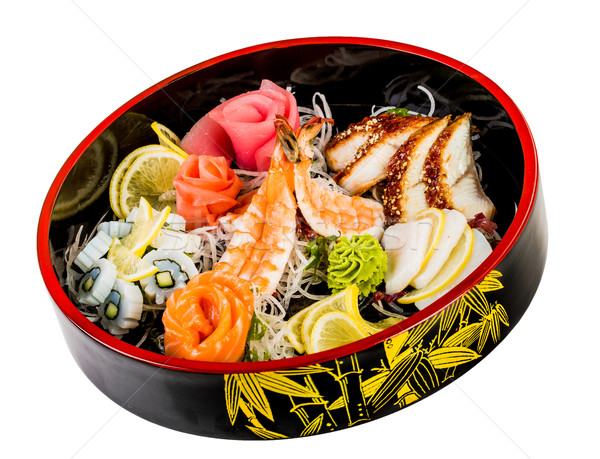 Deniz gıda kombinasyon beyaz kırmızı Asya Stok fotoğraf © cookelma