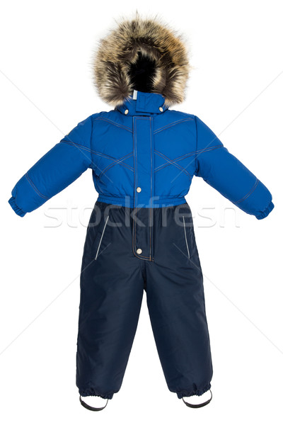 Stock photo: Childrens snowsuit fall