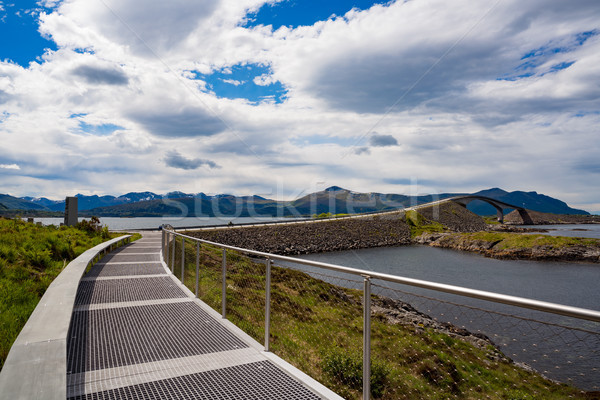 Atlantic Ocean Road Norway Stock photo © cookelma