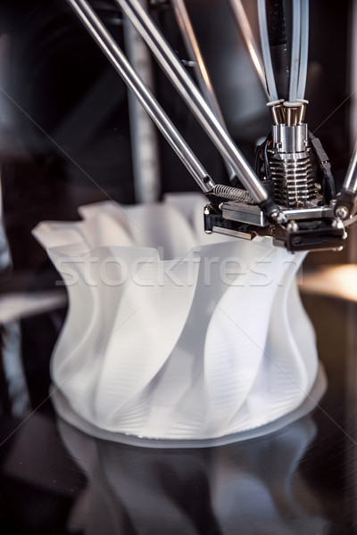 Trójwymiarowy druku maszyny 3D drukarki produkcji Zdjęcia stock © cookelma