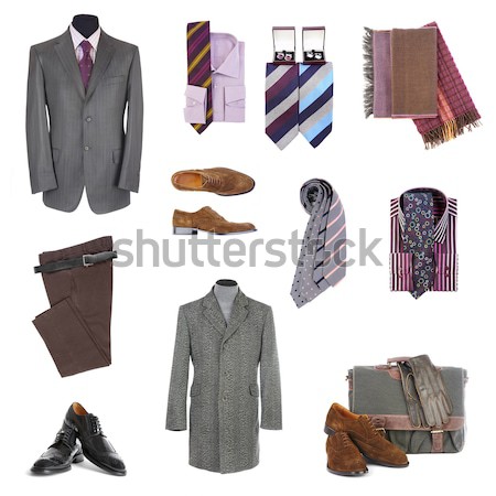 Kleidung Zubehör weiß Büro Mode Männer Stock foto © cookelma