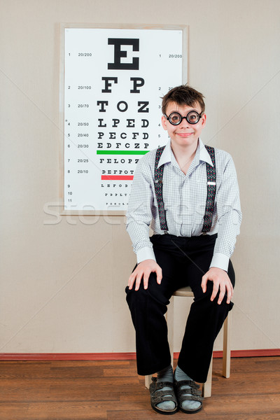 person wearing spectacles in an office at the doctor Stock photo © cookelma