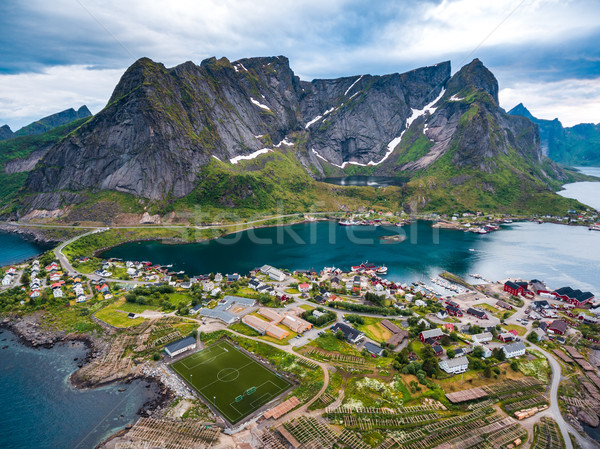 архипелаг Норвегия декораций драматический гор открытых Сток-фото © cookelma