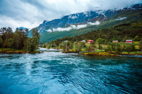 lovatnet lake Beautiful Nature Norway. Stock photo © cookelma