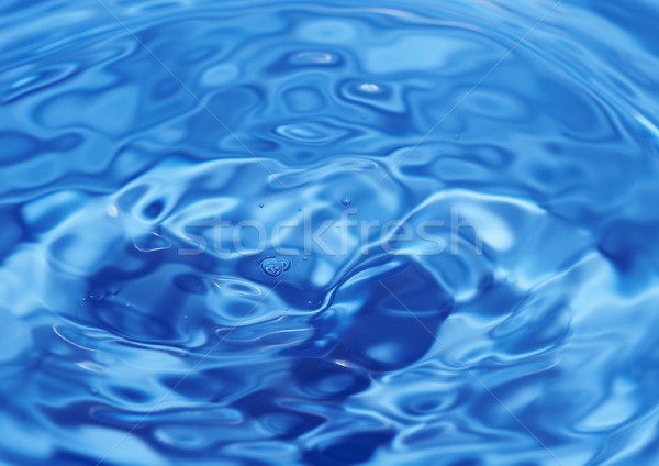 Stock photo: Background from blue water with patches of light of light 