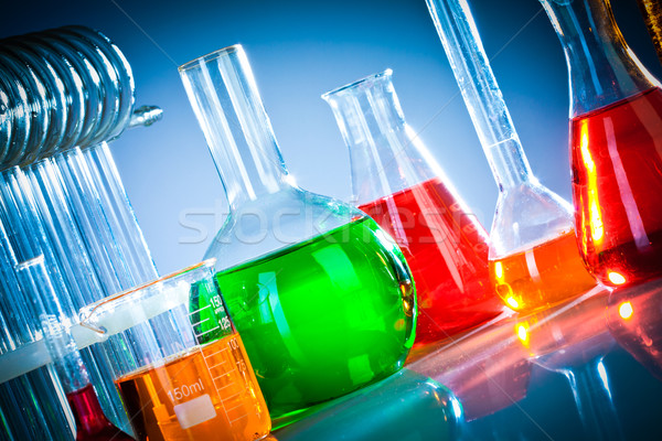 test tubes with colorful liquids Stock photo © cookelma