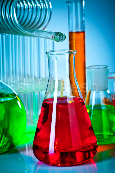 test tubes with colorful liquids Stock photo © cookelma
