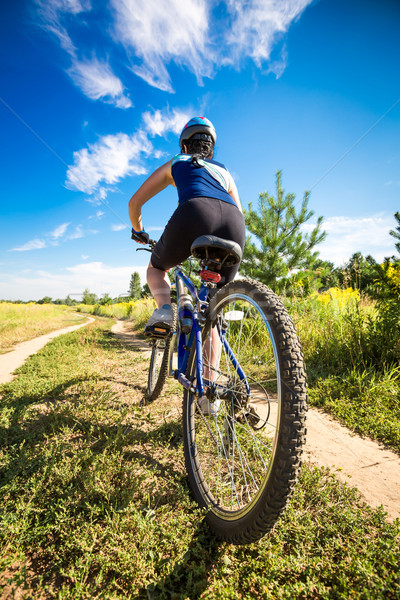 Women on bike Stock photo © cookelma