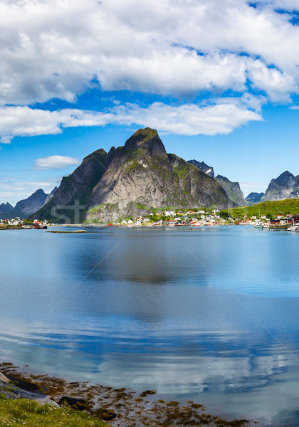 Archipel Norvège paysages dramatique montagnes [[stock_photo]] © cookelma