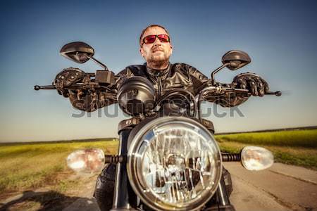 [[stock_photo]]: Fille · moto · casque · sexy