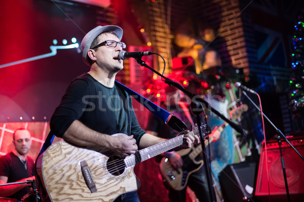 Band performs on stage Stock photo © cookelma