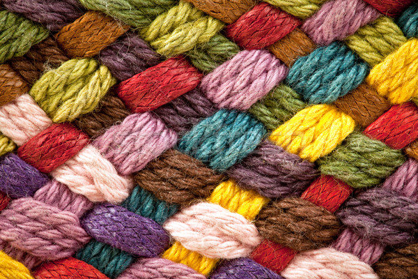 multi colored woollen yarns Stock photo © cookelma