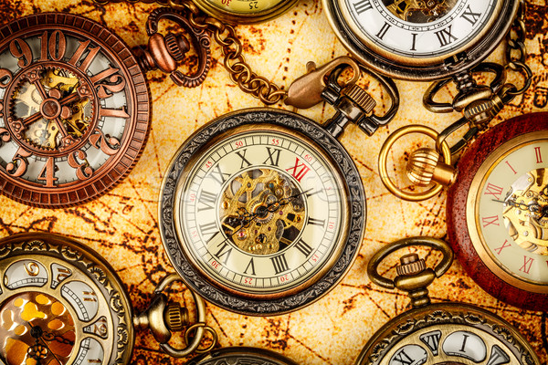 Vintage pocket watch Stock photo © cookelma