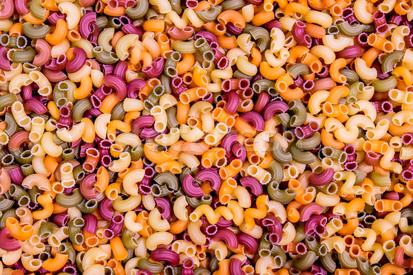 Mehrfarbig Pasta Füllung Rahmen Hintergrund Stock foto © cookelma