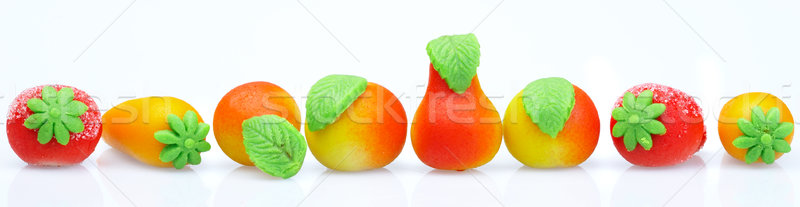 Süßigkeiten Marzipan Form Obst Essen Stock foto © cookelma