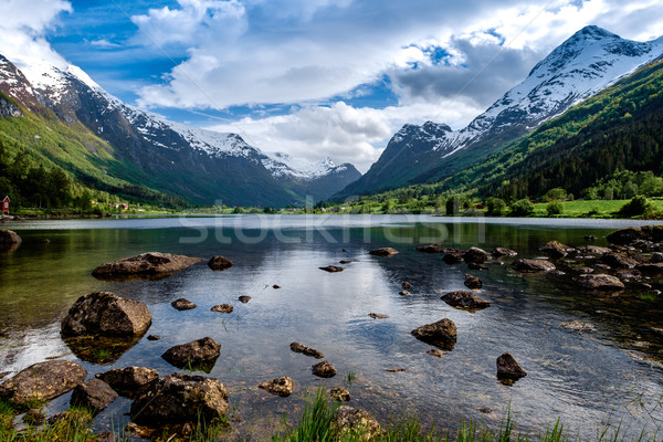 Foto d'archivio: Bella · natura · Norvegia · naturale · panorama · cielo