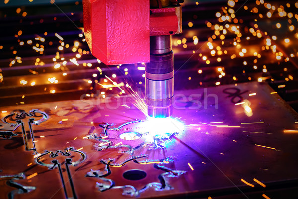 Laser plasma metal moderno industriali Foto d'archivio © cookelma