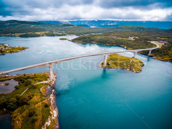 Whirlpools of the maelstrom of Saltstraumen, Nordland, Norway Stock photo © cookelma