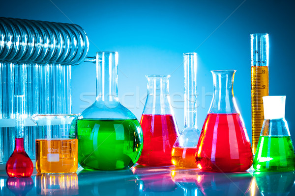 test tubes with colorful liquids Stock photo © cookelma