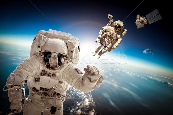Astronaut in outer space Stock photo © cookelma