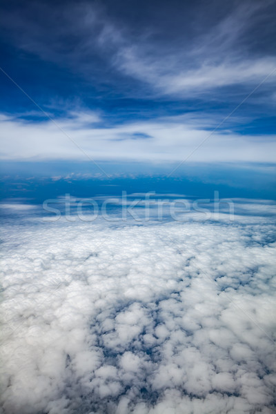bird's-eye view blue sky with clouds Stock photo © cookelma