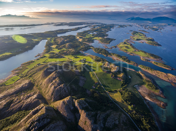 красивой природы Норвегия антенна фотографии природного Сток-фото © cookelma