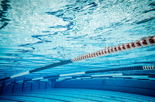 Foto stock: Piscina · água · esportes · atravessar · fitness · fundo