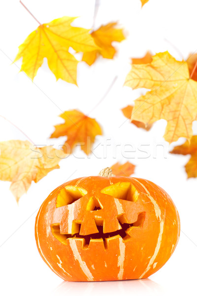 Halloween - old jack-o-lantern Stock photo © cookelma
