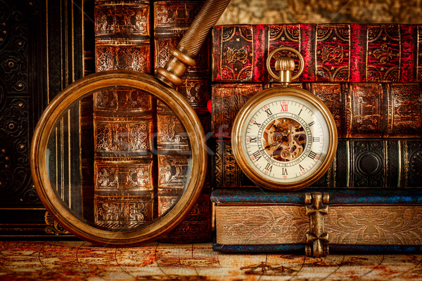 Vintage pocket watch Stock photo © cookelma