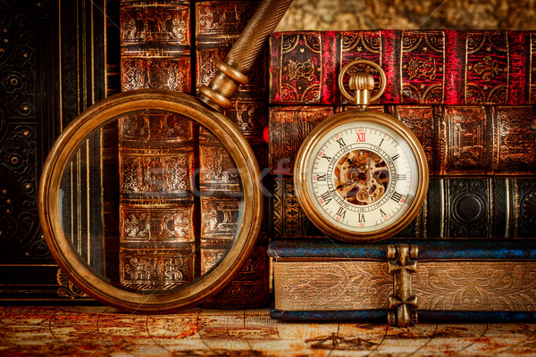 Stock photo: Vintage pocket watch