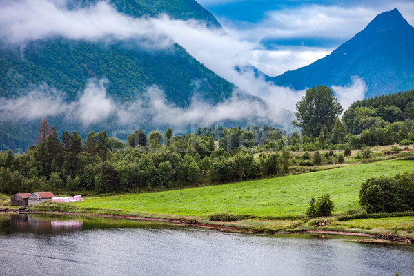 Belle nature Norvège naturelles paysage ciel [[stock_photo]] © cookelma