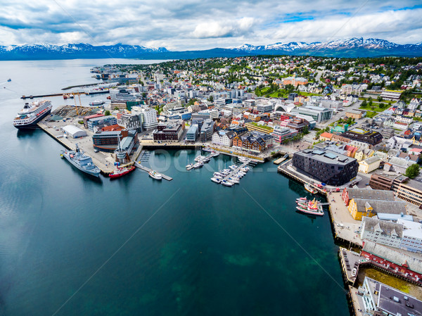 視圖 碼頭 北 挪威 城市 世界 商業照片 © cookelma