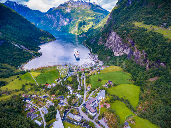 ノルウェー 美しい 自然 写真 長い ストックフォト © cookelma