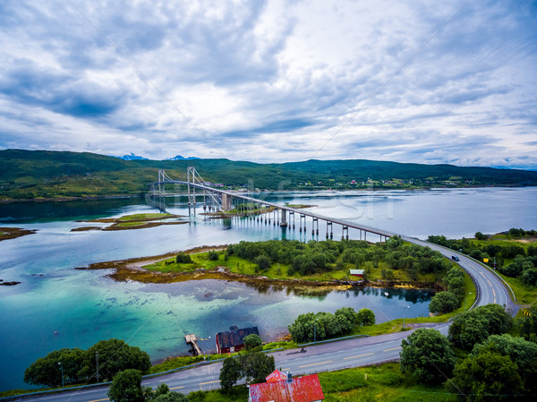 Stock photo: Tjeldsundbrua bridge in Norway