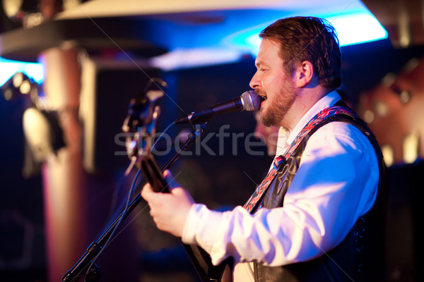 Muzikant gitaar concert Stockfoto © cookelma