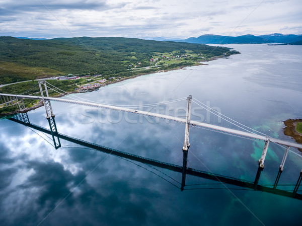 Tjeldsundbrua bridge in Norway Stock photo © cookelma