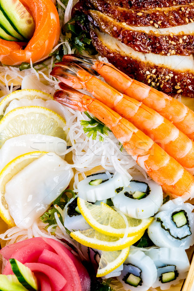 Deniz gıda kombinasyon restoran akşam yemeği Stok fotoğraf © cookelma